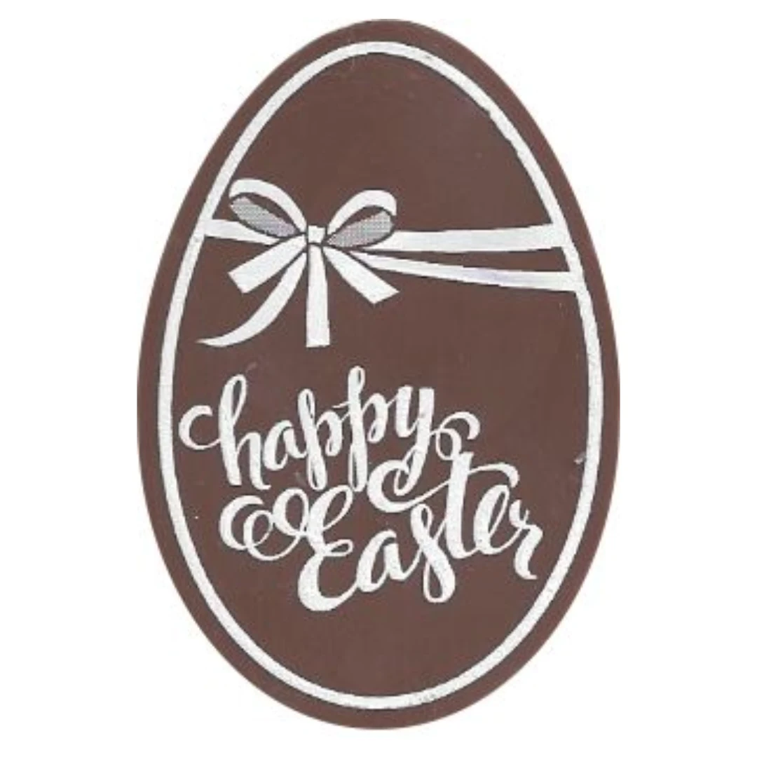 Chocolate Ovals Wrapped in Cellophane ( 60mm x 40mm x 3mm)